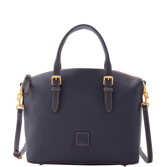 Dooney & Bourke Handbags - Dooney & Bourke Florentine Domed Satchel - Navy